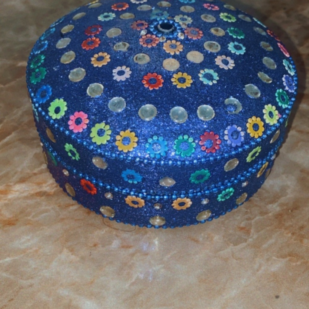 Blue jewelry box